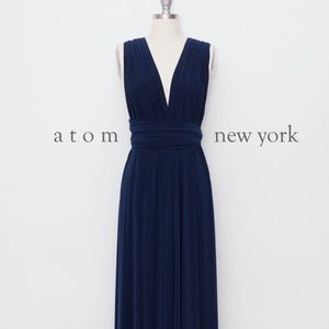 Navy Blue Infinity Dress ATOM ATTIRE